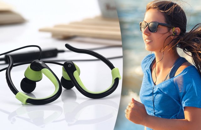 Vezeték nélküli bluetooth-os sport fülhallgató, fekete-zöld + több színben