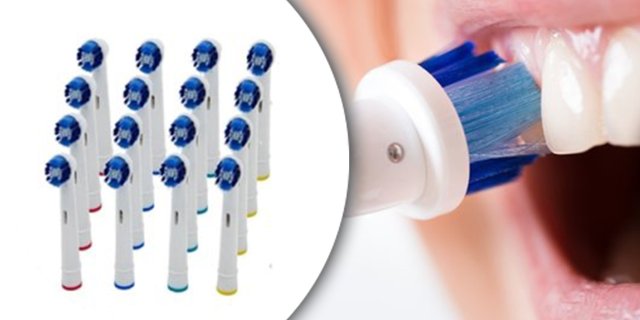 Utángyártott fogkefefej Oral B elektromos fogkeféhez, 20 db