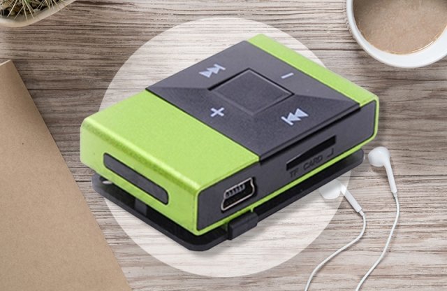 MP3 lejátszó, zöld-fekete + több színben