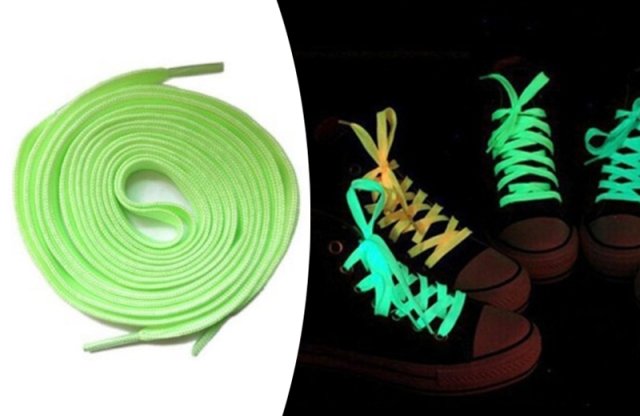 Világító cipőfűző, zöld + több színben