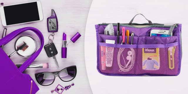 Női táskarendező, lila + több színben